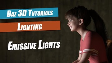 Daz 3D Lighting Tutorial : Emissive Lights