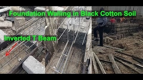 Foundation Walling in Expansive Soils with Inverted T-beams #BlackCottonSoil #InvertedTBeam