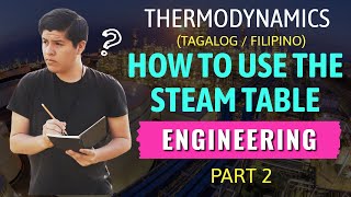 HOW TO USE THE STEAM TABLE | ENGINEERING THERMODYNAMICS | FILIPINO / TAGALOG