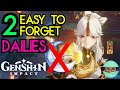 2 Very Easy to Forget Dailies that will help you progress Without Resin | Genshin Impact