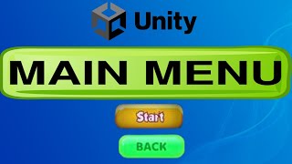 Create Main menu in unity in Hindi for beginners | By High Tech 7