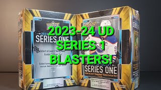 202324 UPPER DECK SERIES 1 HOCKEY RETAIL BLASTER BOX  ONLY 4PACKS/BOX with YOUNG GUNS 1:3 ODDS