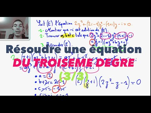 Terminale S Résoudre une équation du troisième degré (3/3