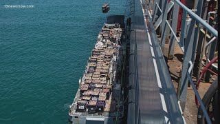 Repairs underway on JLOTS pier in Gaza