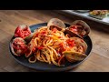 Best Linguine with Red Clam Sauce & Baked Clams Oreganata