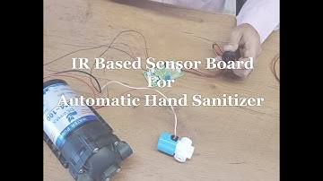 IR sensor Dispenser board For Automatic Hand Sanitizer Application
