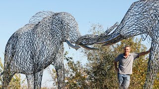 Massive Elephant Sculptures Arrive at Dallas Zoo