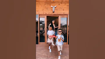 HAMISA MOBETO WITH HER BEAUTIFUL KIDS LOVELY 