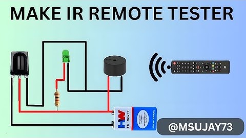 Make an IR Remote Tester at Home | Simple Electronics Project || DIY IR Remote Tester | @msujay73