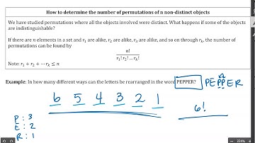 Solving a permutation with non-distinct objects