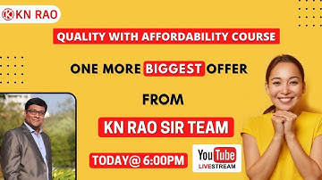 One More Biggest Offer from KN Rao Sir Team | GATE & ESE 2022 | KN Rao