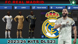 Real Madrid F.C. 2023-2024 Kit Released By Adidas For Dream League Soccer 2023 /mrgamerkl10
