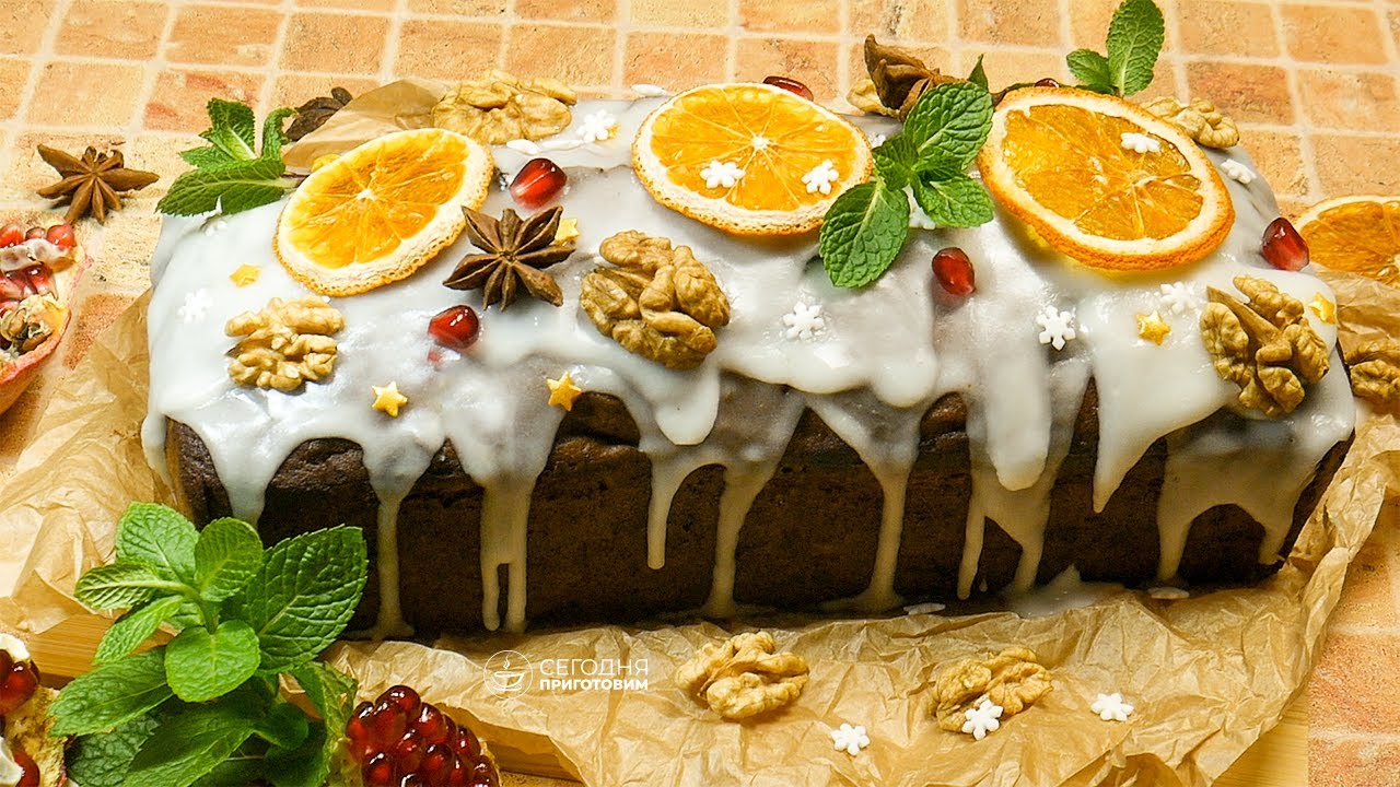 Рождественский кекс с сухофруктами и орехами. Christmas cake