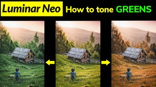 Luminar Neo. How to tone greens. screenshot 5
