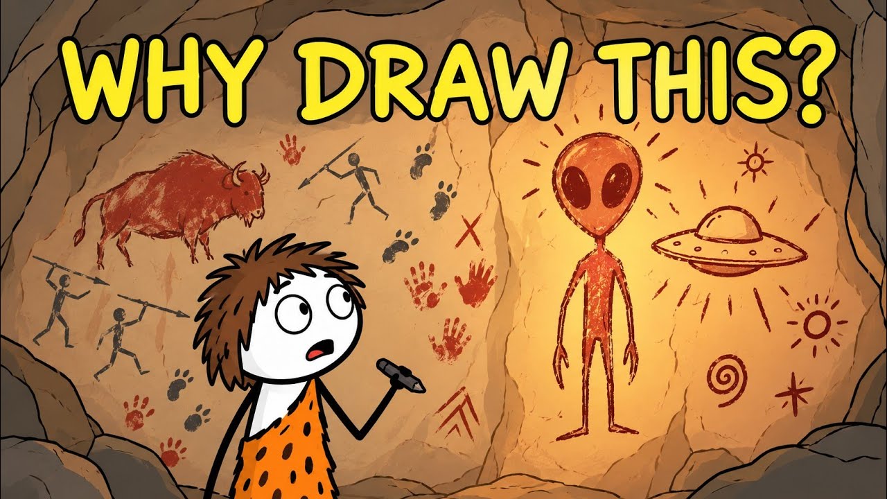 Why Did Ancient Humans Draw THESE Alien-Like Figures on Cave Walls ...