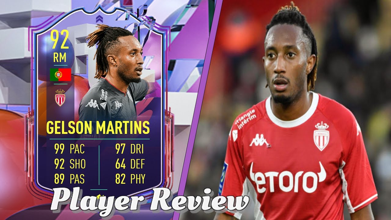 MAX UPGRADE!🔥 92 GELSON MARTINS FUT FANTASY PLAYER REVIEW! FIFA 22 ULTIMATE TEAM