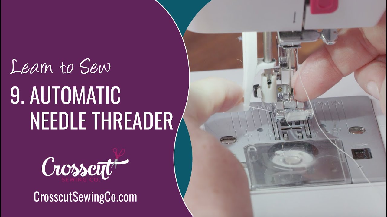 How to use the Automatic Needle Threader on a Sewing Machine 