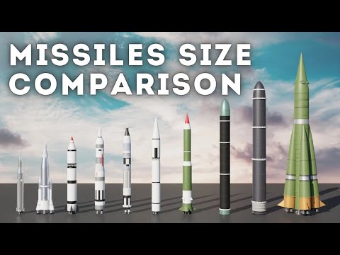 Missile Size Comparison || 20 Tallest MISSILES ever created