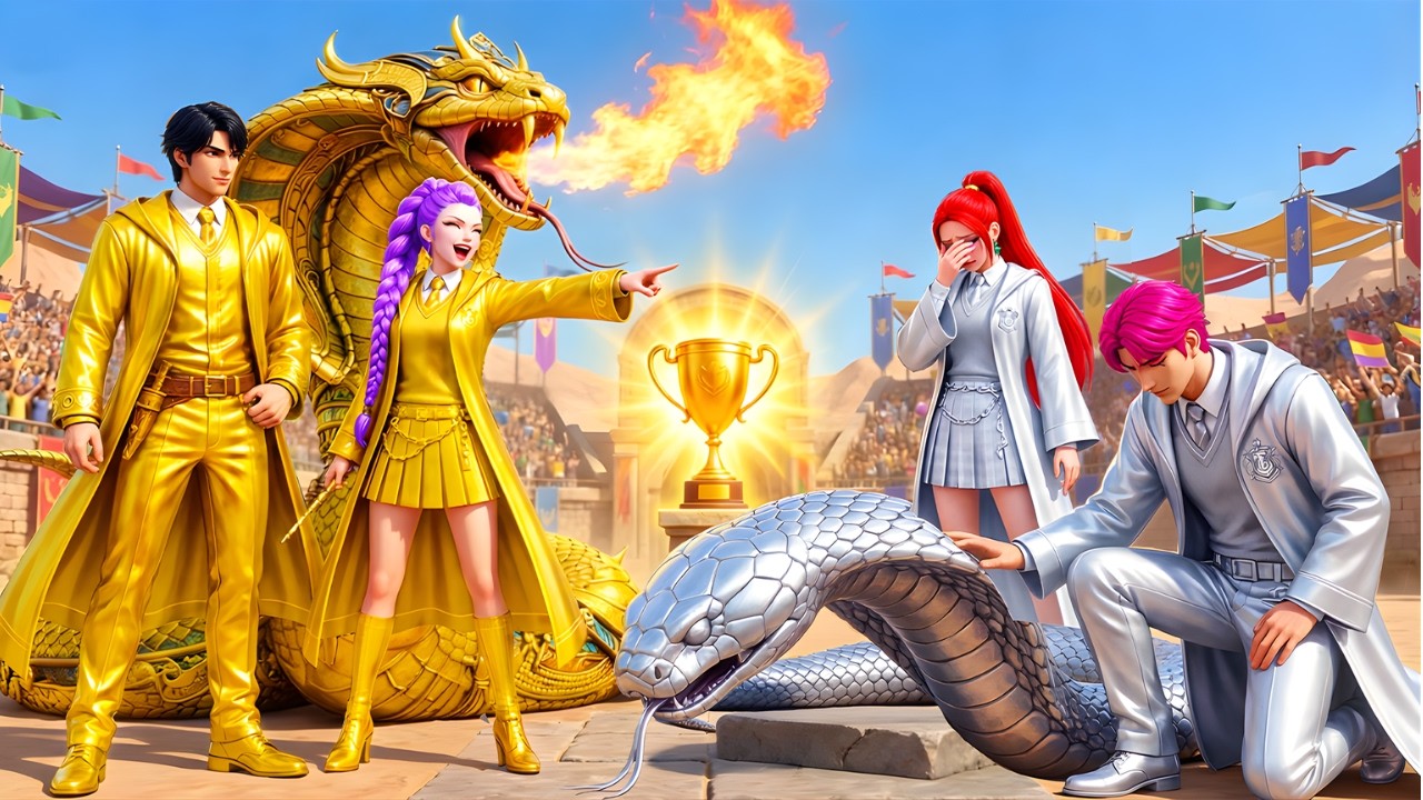 Golden Family VS Silver Family: RUMI Gets Magic Cobra Racing Championship - KPOP Demon Hunters
