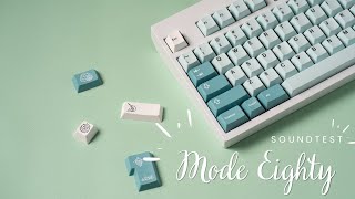 The most rare custom Mode Eighty keyboard ever?! Glaceon Themed Mode Eighty Sound Test