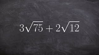Learn how to add two radical expressions by simplifying first