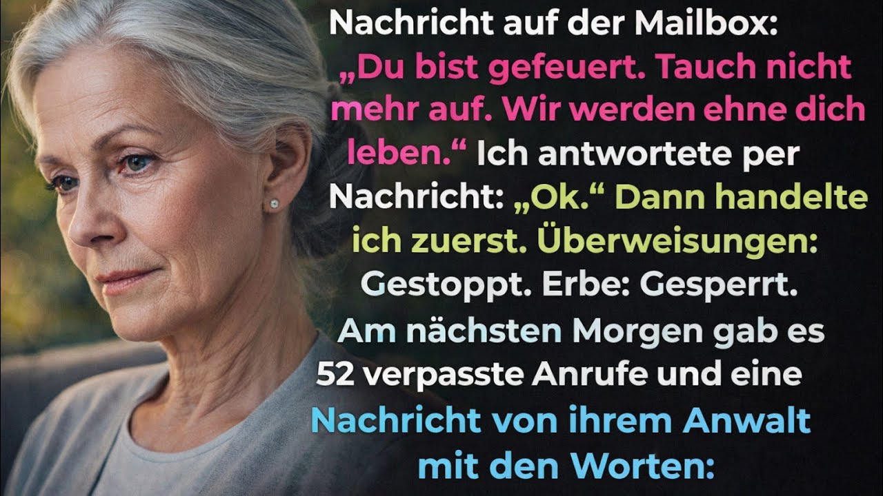 Meine Tochter feuerte mich – ich sagte nur „OK“ und sperrte alles