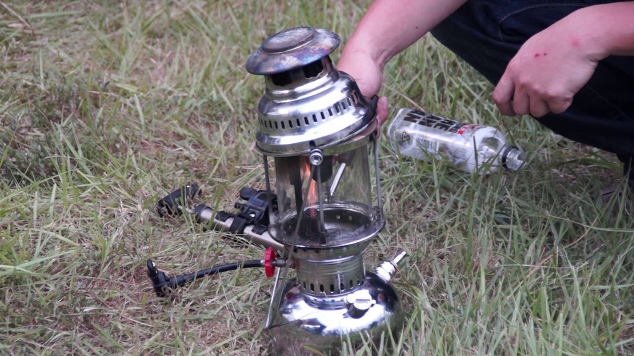 ケロシンランタン 加圧式石油ランタン 500cp 着火 Youtube