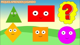 Adivinanzas de las formas geométricas para niños  Video educativo de Peques Aprenden Jugando