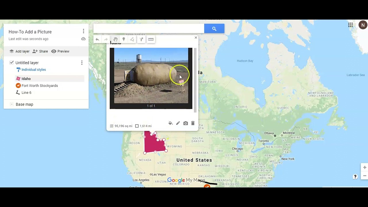 Google My Maps: How To Add a Picture or Video - YouTube