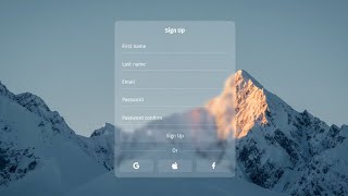 Creating a Stylish Glassmorphism Form with Tailwind CSS & HTML | Latest Web Design Tutorial 2023
