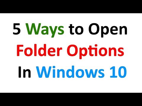 5 Ways to Open Folder Options in Windows 10