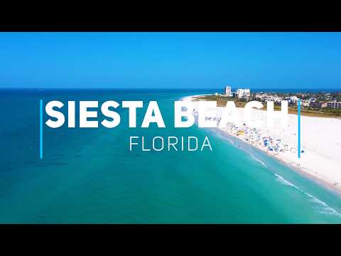 Siesta Beach, Florida by drone - Best beach in America