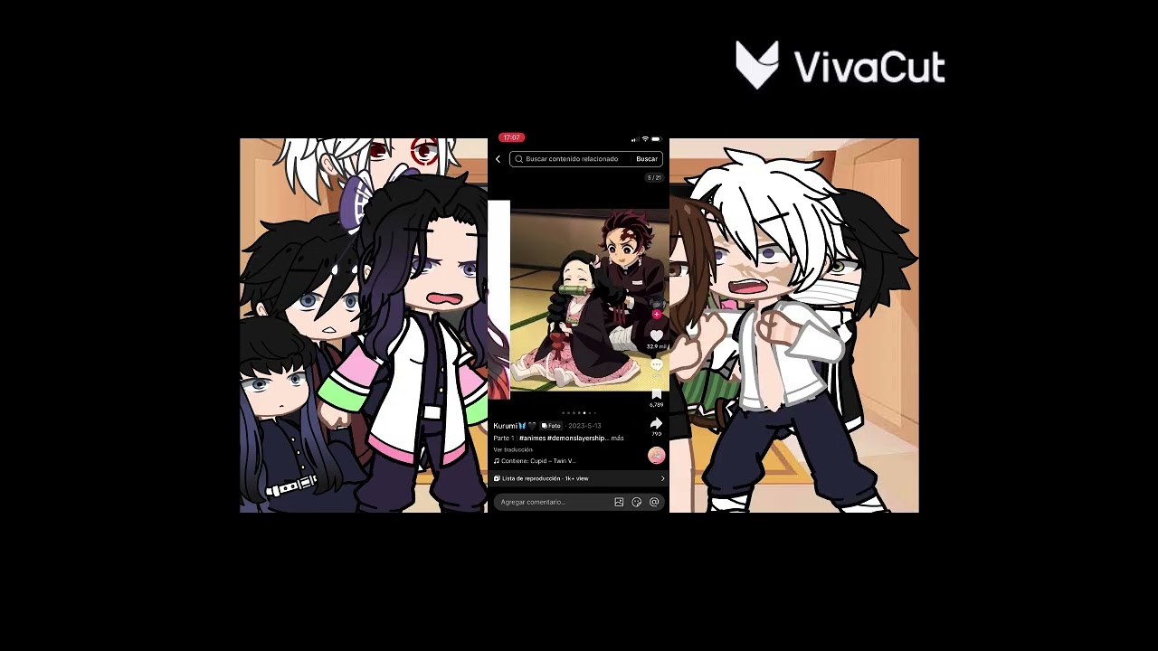 Pilares reaccionan a nezuko kamado (video corto) 