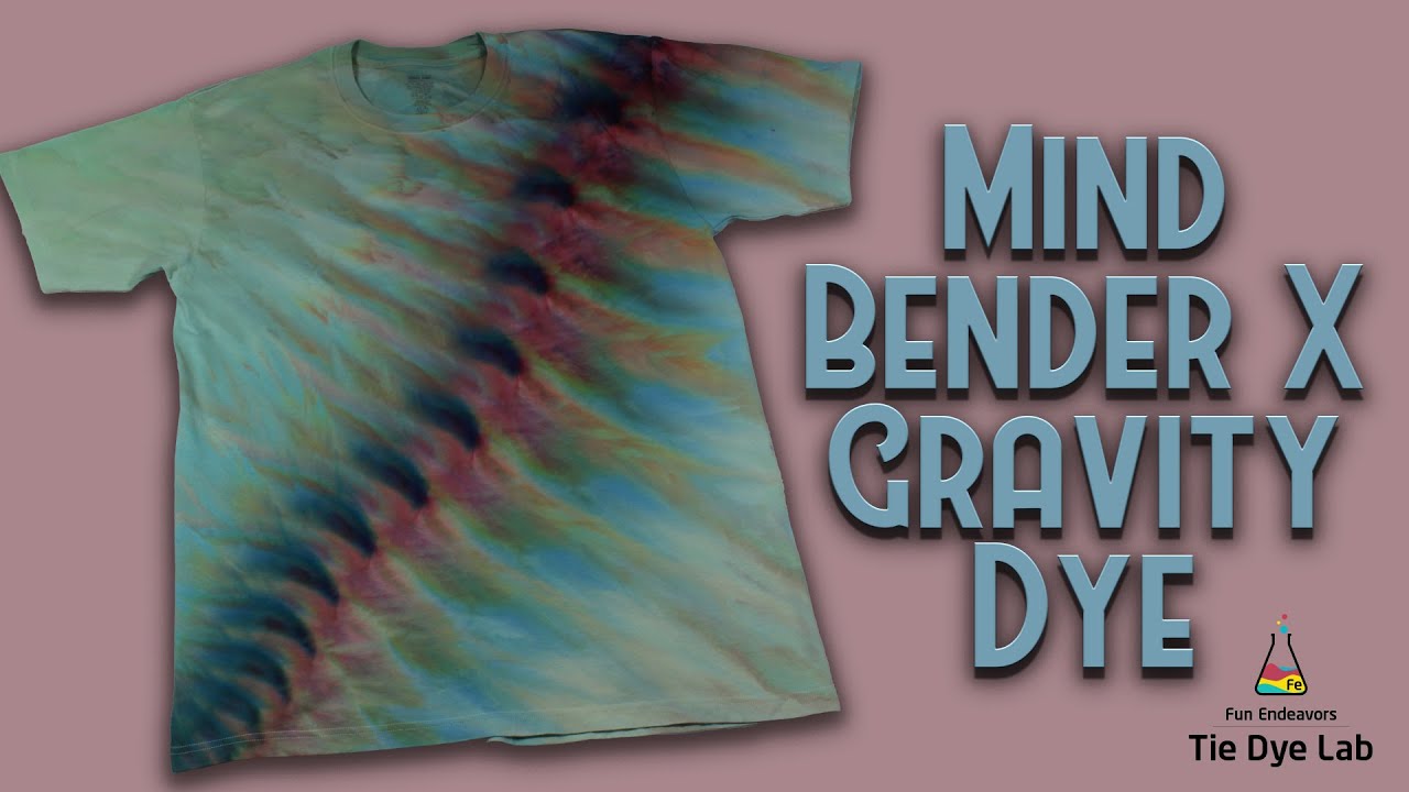 Tie Dye Designs : Mind Bender X (Dyespin's new Dark Horse dye) Gravity Ice Dye