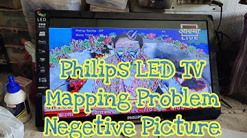 Philips LED TV Mapping Problem /Negetive Picture / Inverted  Solution With Service Mode
