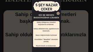5 Nazar Nedeni 🫣 Resimi