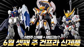 2026년 6월 3주차 건담, 건프라 신제품 및 재입고 예상 리스트 - HG 지크프리드 (척 머스탱 전용기), MGSD 발바토스, MG 알렉스, MG 풀버니언, HG 레전드 등
