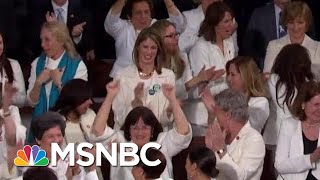 Democratic Women Steal A Moment Amid Donald Trump's SOTU Jobs Rhetoric | Rachel Maddow | MSNBC