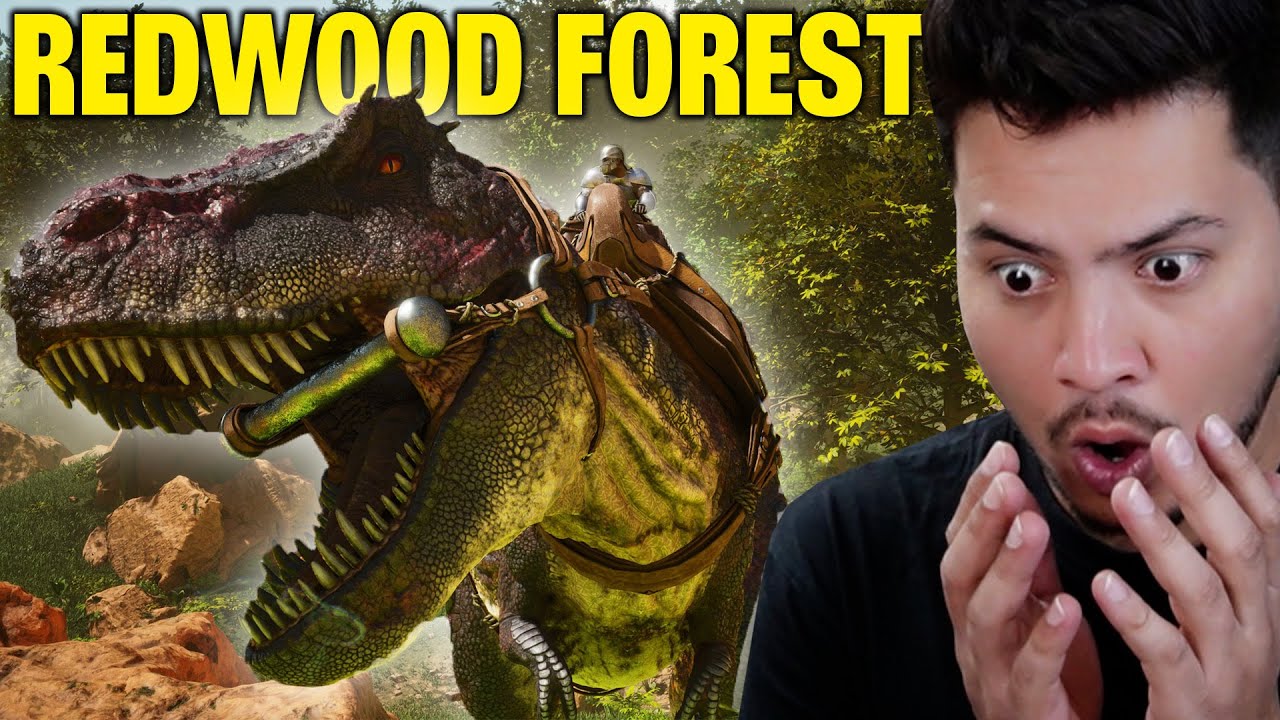 The Redwood Forest Hunt | Leveling Our T-Rex - Ark Survival Ascended - PART 15