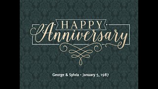 Anniversary Slideshow Gold