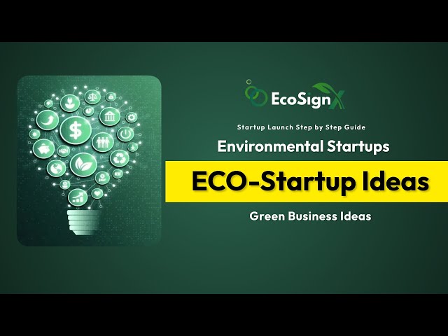 Videos 4 Environmental Startups To Watch Out | Sustainable startups | Green Business Ideas