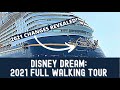 Disney Dream Cruise Ship Full Tour & Review 2021 | Full Walking Tour | Learn the Secret Spots