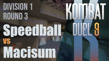 Kombat Duel 9 - Div 1 - Speedball vs Macisum (QuakeWorld Duel)