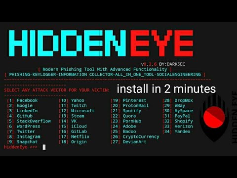 How To Install Hidden Eye In Kali Linux 2020