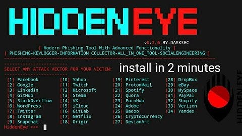 How To Install Hidden Eye In Kali Linux 2020