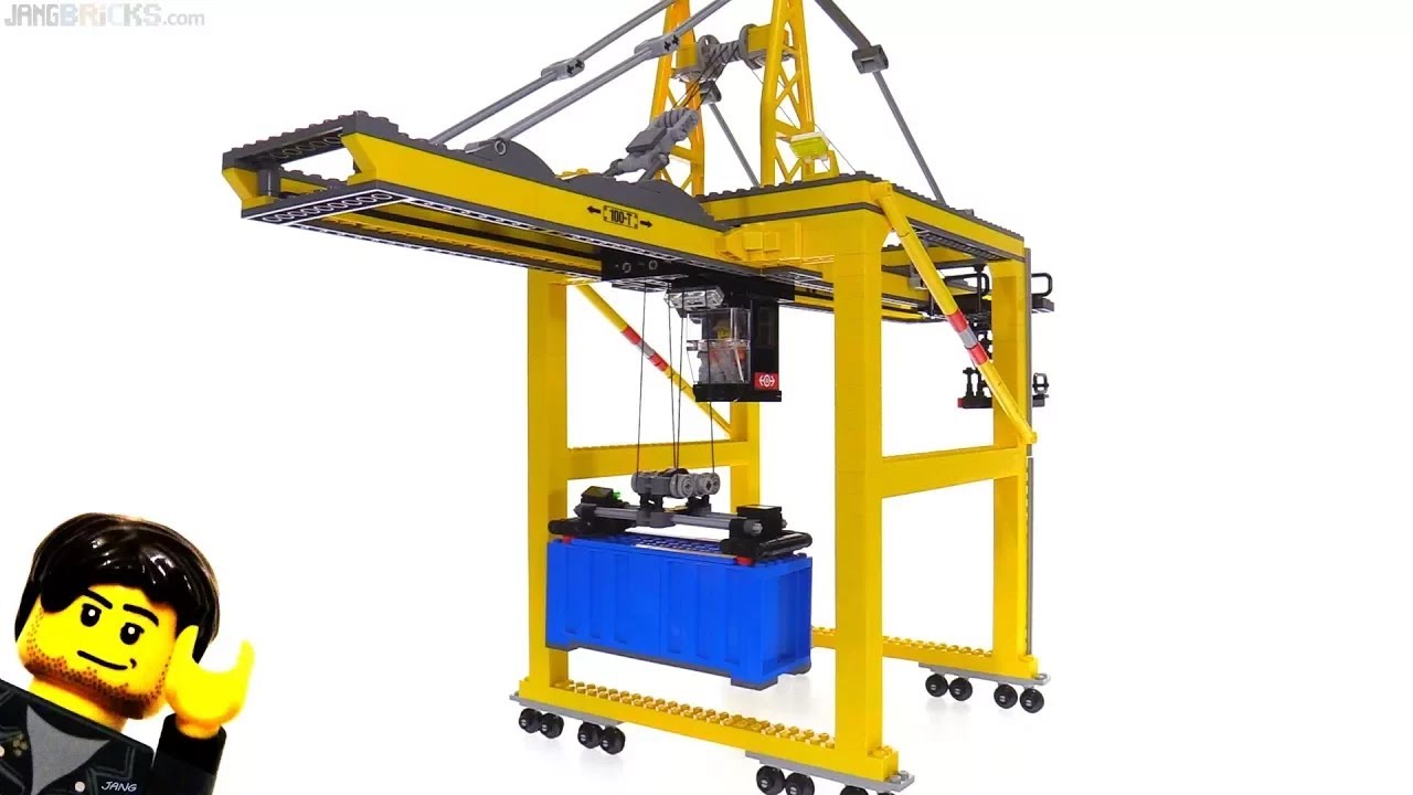 🔄 LEGO custom Container Gantry Crane STS MOC update from Jan 22, 2018