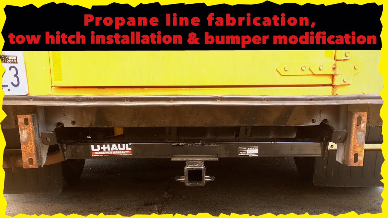 School Bus Propane Line, Tow Hitch Installation & Bumper Modification Skoolie Conversion
