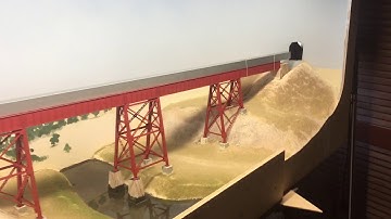 The Light River Bridge at Hamley Bridge HOb5 1/4 model railway build the scenery