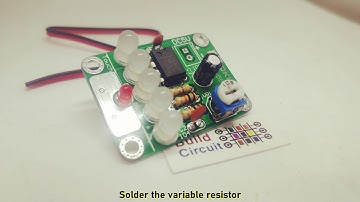 Touch Switch DIY Kit using NE555 and 5 LEDs