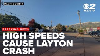 Neighbors describe chaotic scene after high-speed crash through Layton intersection